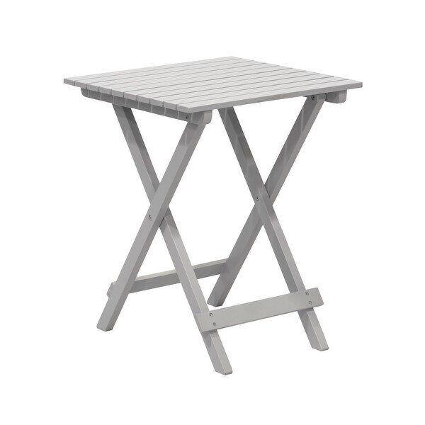 Wood Patio Folding Side Table