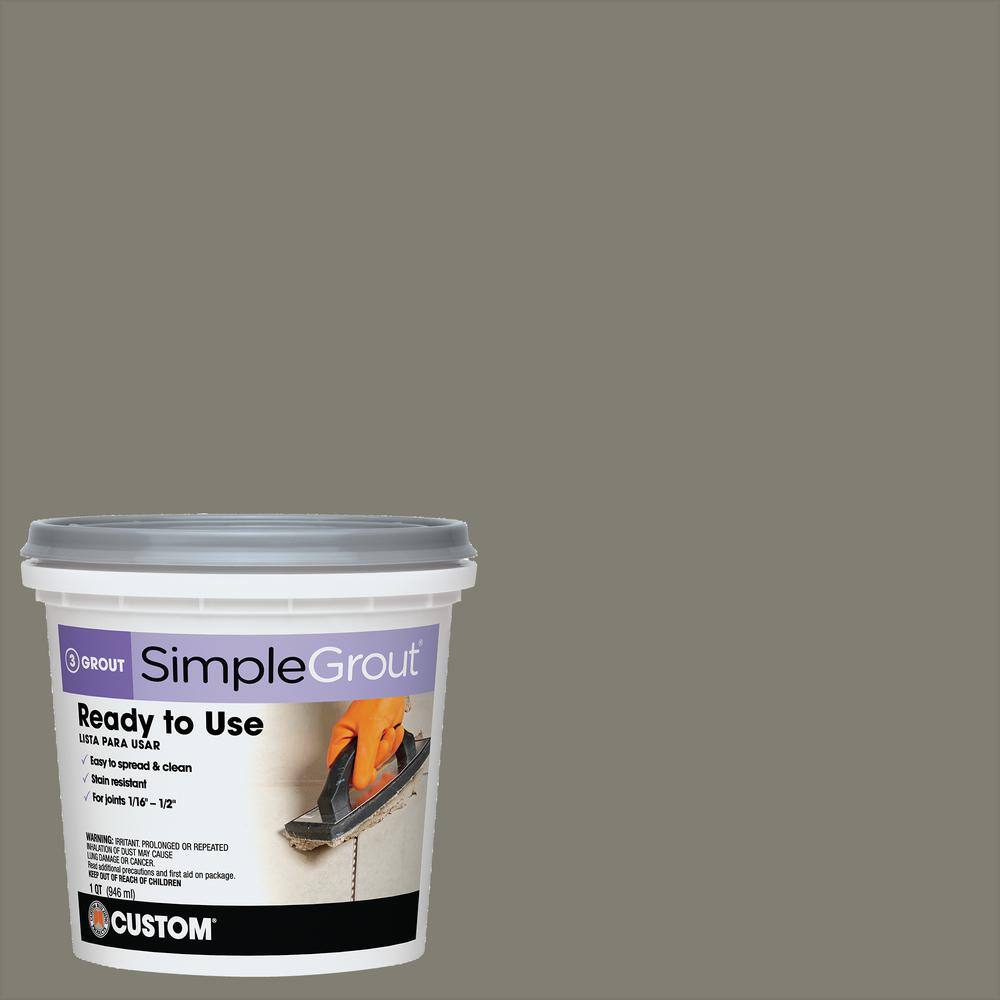 Custom Building Products SimpleGrout #09 Natural Gray 1 qt. Pre-Mixed Grout PMG09QT