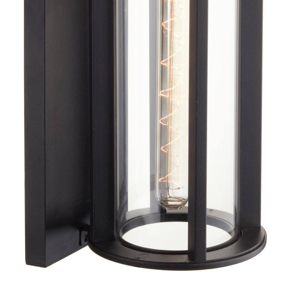 Globe Electric Beckham Black Rustic IndoorOutdoor 1-Light Wall Sconce 44245