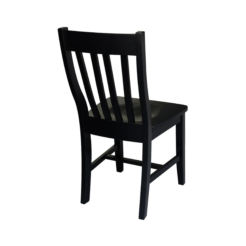 Copper Grove Quince Black Schoolhouse Chairs (Set of 2)