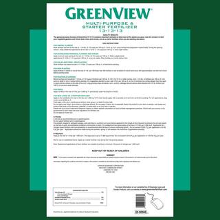 GreenView 33 lb. Multi-Purpose Fertilizer 2229870