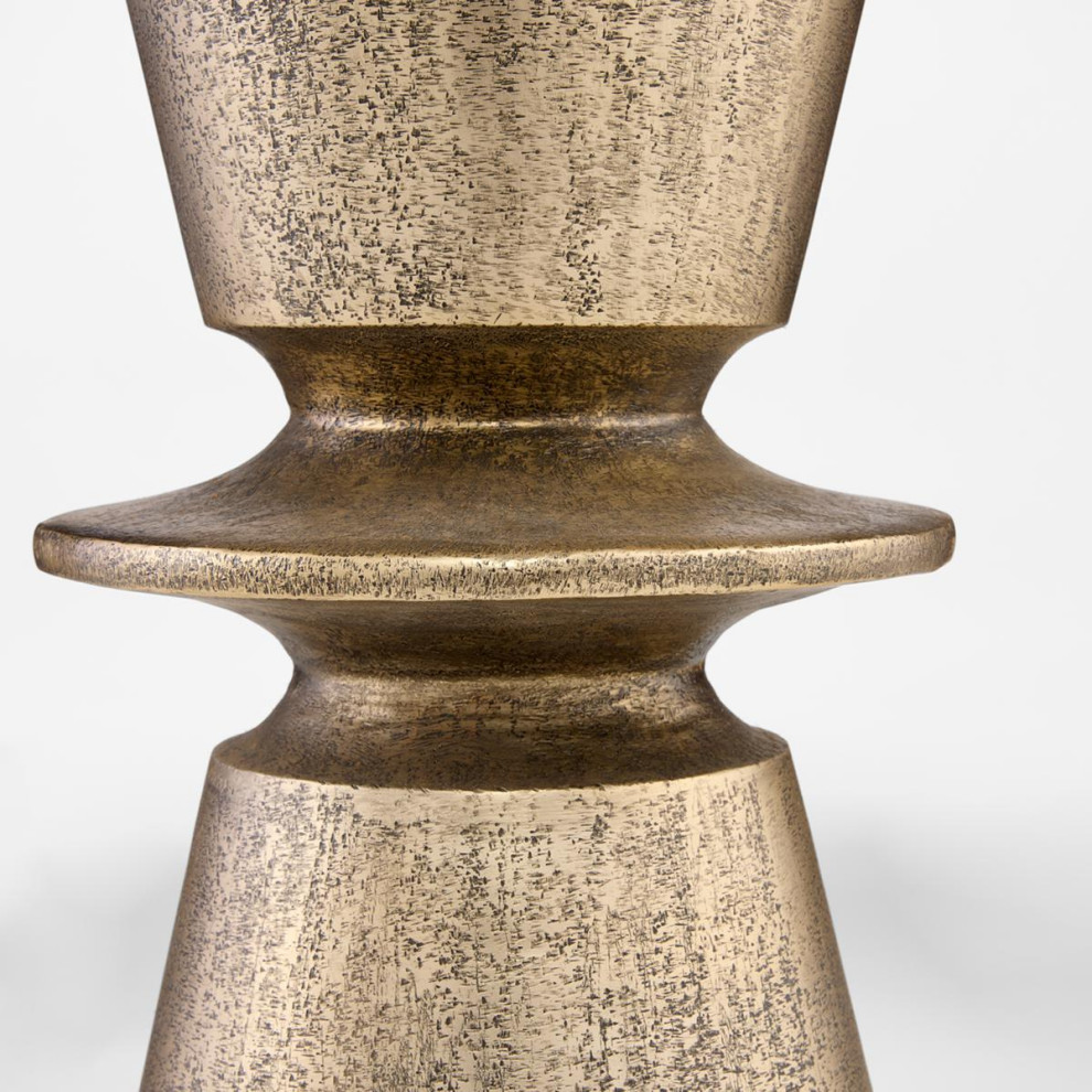 Clepsydra End or Side Table  Antique Brass   Transitional   Side Tables And End Tables   by Lighting New York  Houzz