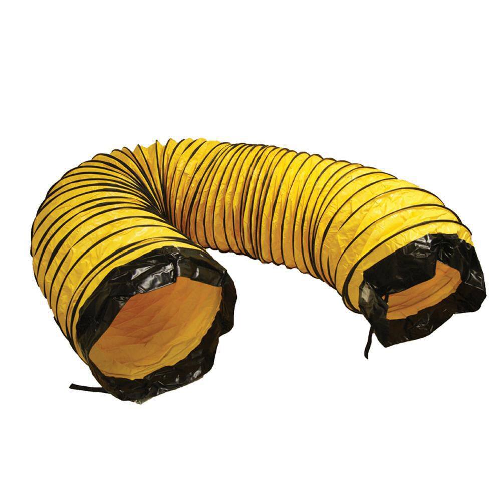 Rubber-Cal 20 in. D x 25 ft. Coil Flexible Ducting Air Ventilator Yellow 01-184-20