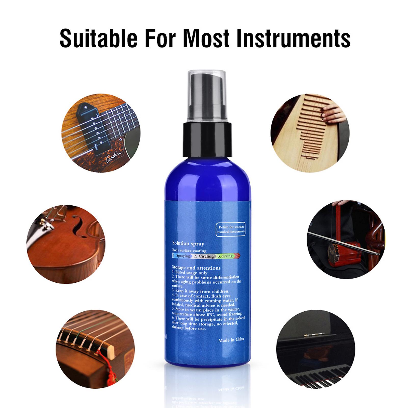 Portable 100ml Liquid Cleaner For Wooden Musical Instrument Violin Piano Guitar