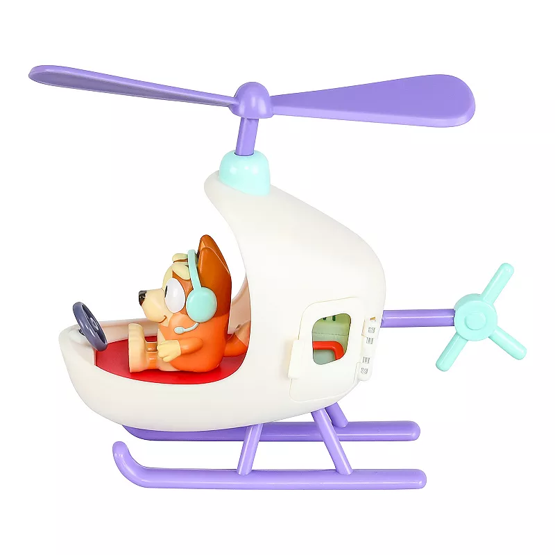 Bluey Series 9 Beach Helicopter and Bingo Figure Set