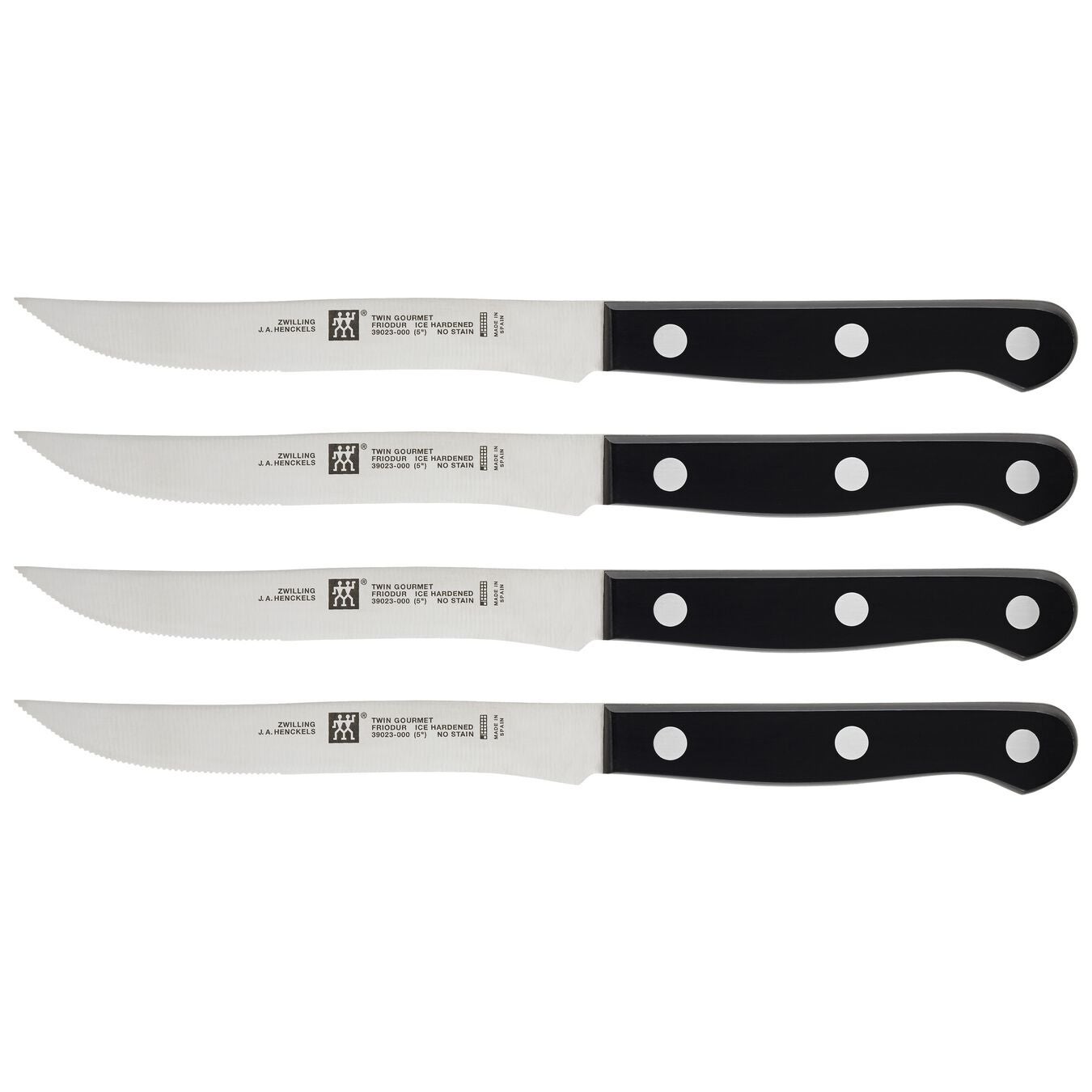 ZWILLING TWIN Gourmet Steak Knives Set of 4 - Stainless Steel - 4-pc