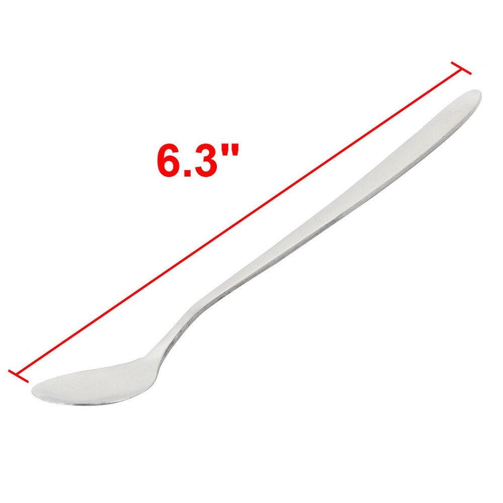 Tea Coffee Dessert Stir Long Handle Spoon 16cm Length 5 PCS   6.3\