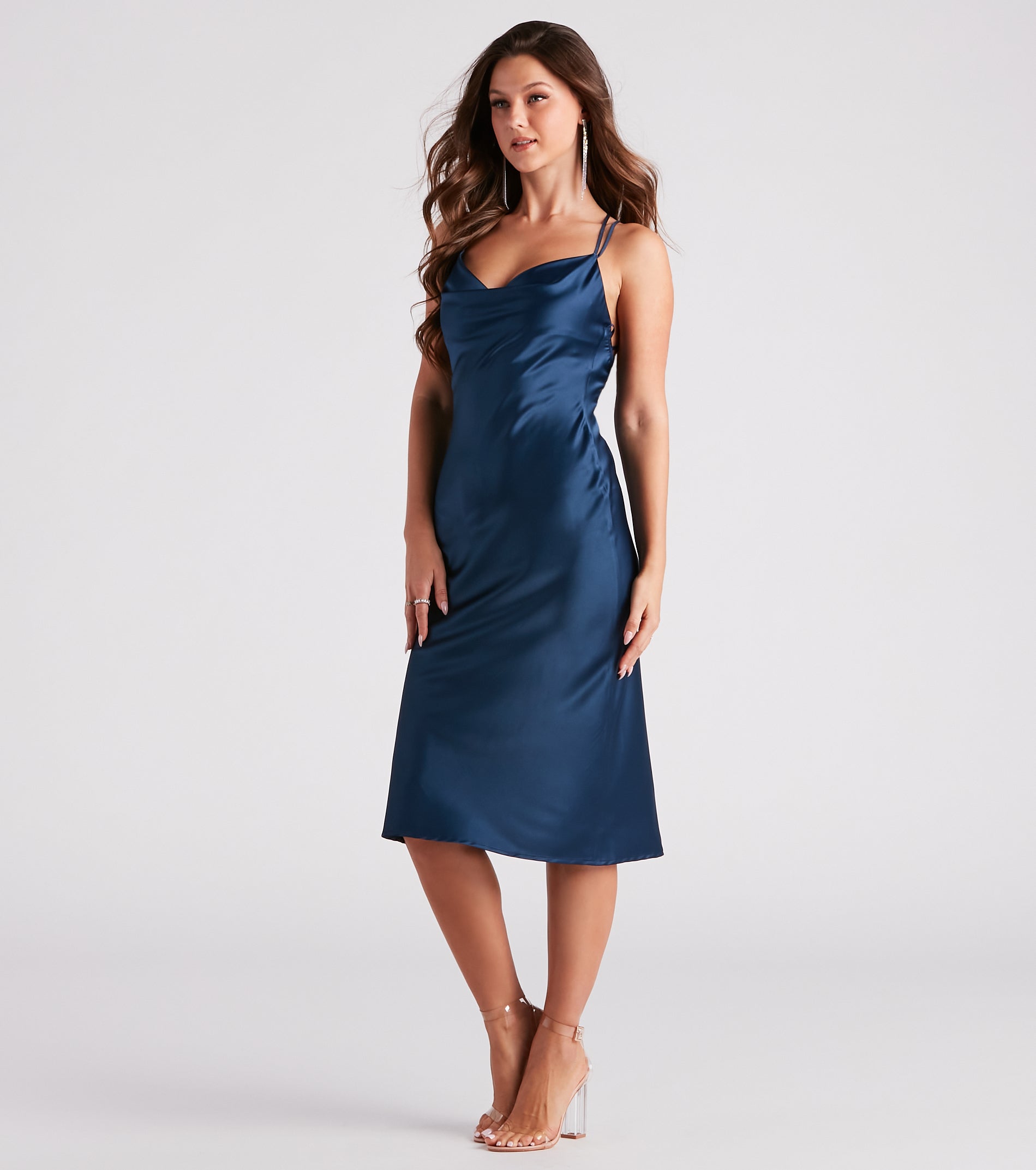 Simple Sleek Silhouette Midi Dress