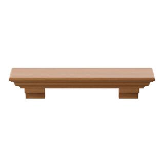 Twin Star Home 48 in. Traditional Boardwalk Birch Cap-Shelf Mantel MS48-6760-H423