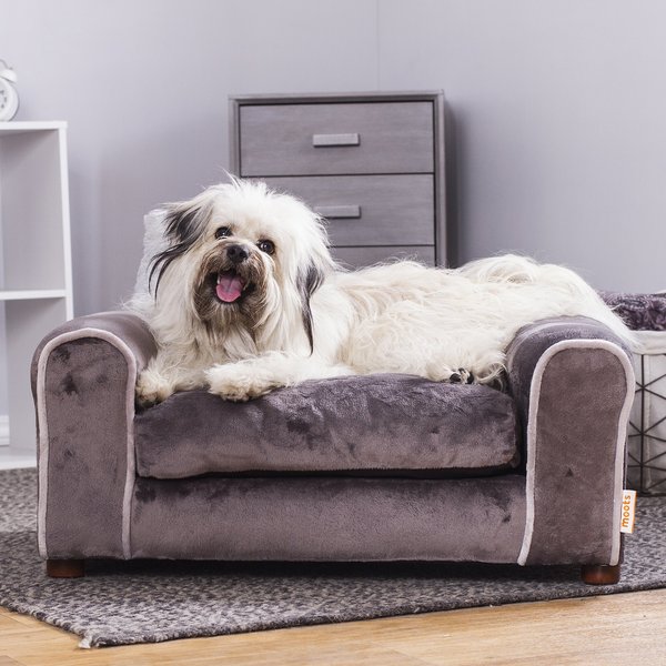 Moots Furry Sofa Lounge Orthopedic Elevated Cat and Dog Bed w/ Removable Cover