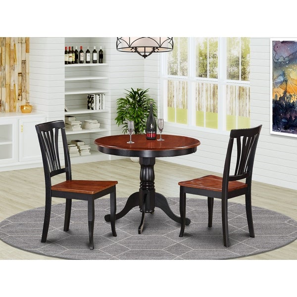 3-piece Kitchen Nook Dining Set - Small Kitchen Table and 2 Kitchen Chairs ( Color Options Available)