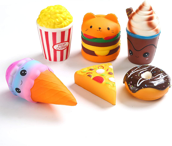 Squishy Toys Jumbo squishies， Hamburger Popcorn Cake Ice