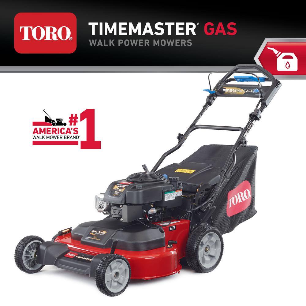 Toro TimeMaster 30 in. Briggs  Stratton Electric Start Walk-Behind Gas Self-Propelled Mower with Spin-Stop 21200