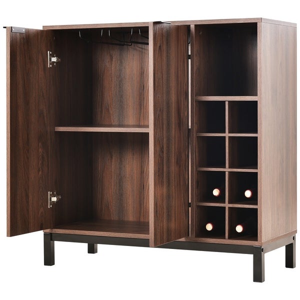 34 Inch Storage Sideboards Buffets with Wine Racks