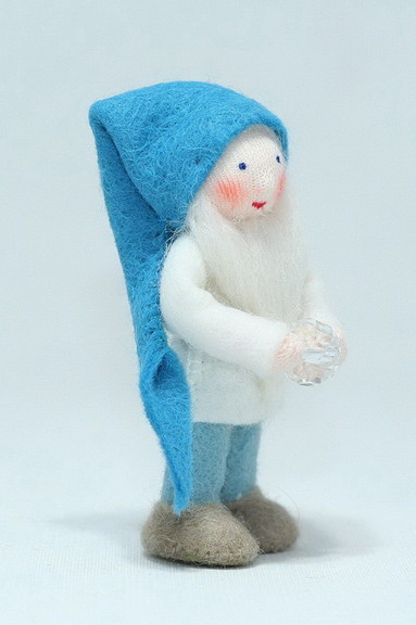 Eco Flower FairiesCave Gnome (bendable felt doll) ...