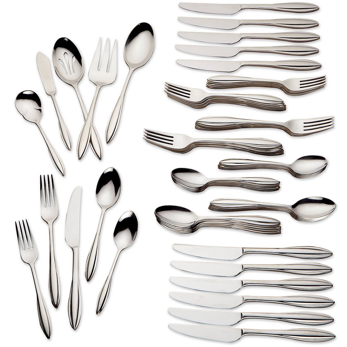 Sculpt 65-Piece Flatware Set