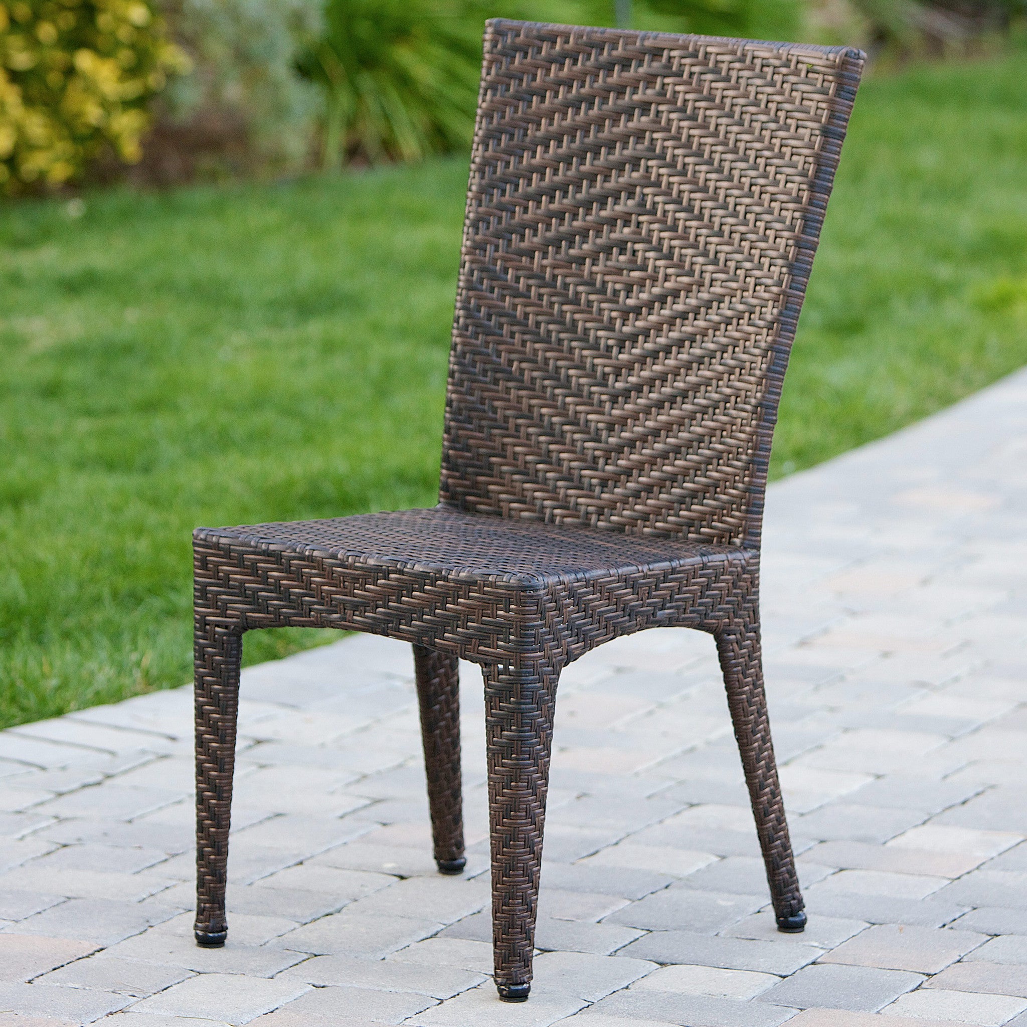 Solana Outdoor Wicker Chairs (Set of 2)