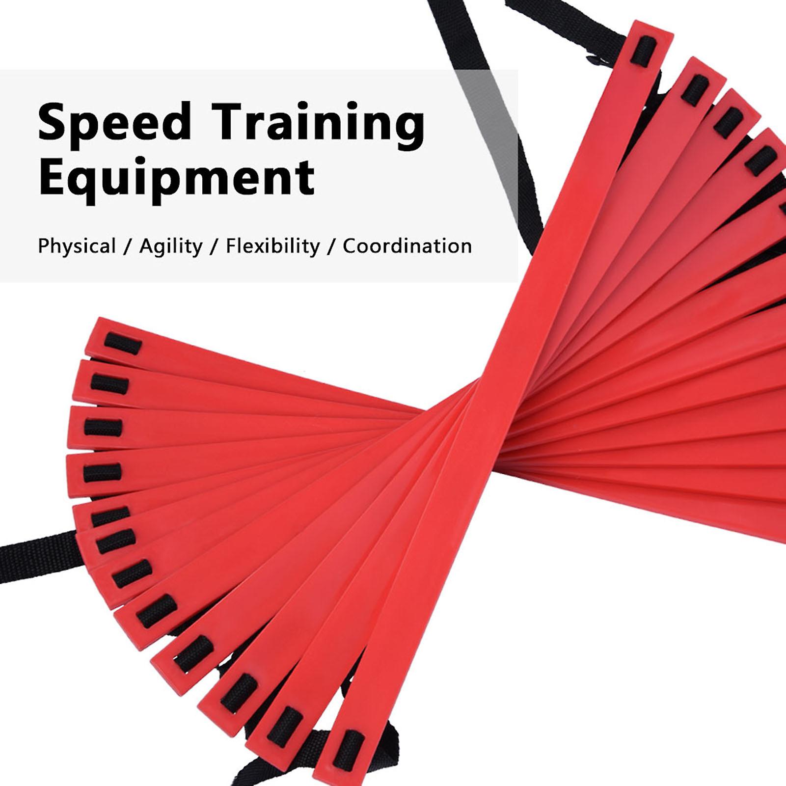 Speed Agility Train Kit， 19ft Flat Ladder   10pcs Disc Cones For Athletic Training