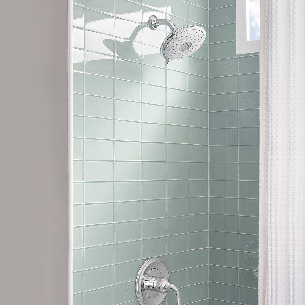 American Standard Spectra+ 4-Spray 7 in. Single Wall Mount Fixed Rain Shower Head in Polished Chrome 9038074.002