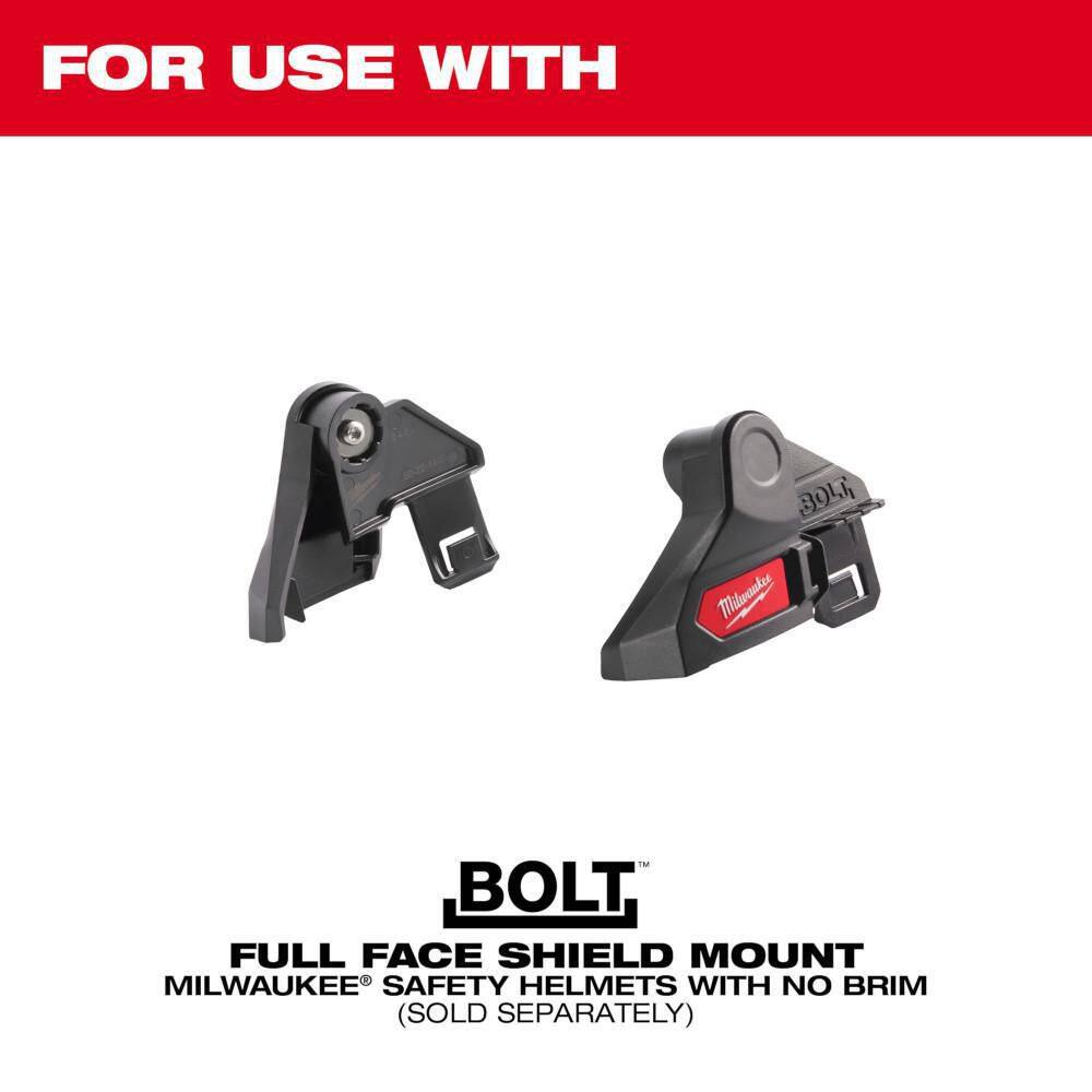 MW BOLT Full Face Metal Mesh Shield (No-brim Helmet Only Mount) (5-Pack) 48-73-1434