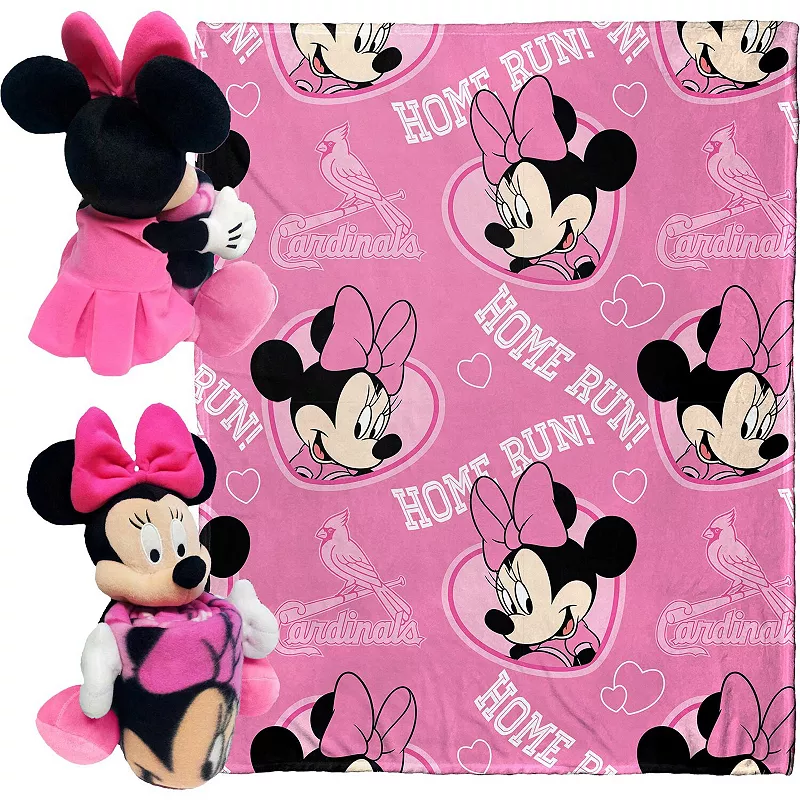 Northwest x Disney St. Louis Cardinals Minnie Hugger Pillow and Silk Touch Throw Set