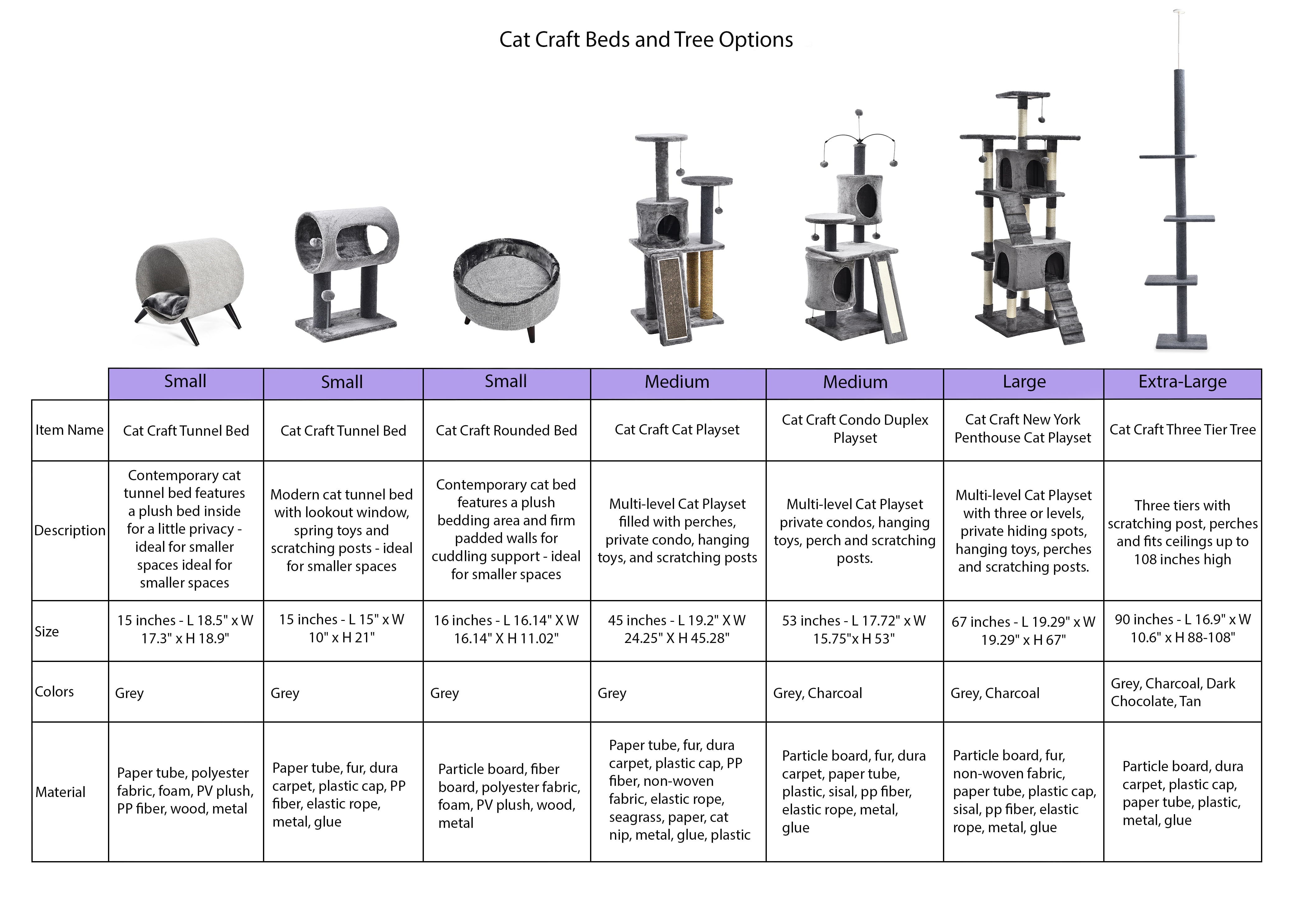 Cat Craft Condo Duplex Playset - Charcoal - 53 Inches