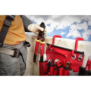 MW Lineman's Compact Aerial Tool Apron with Lineman's 2-In-1 Insulated Ratcheting Box Wrench 48-22-8291-48-22-9211