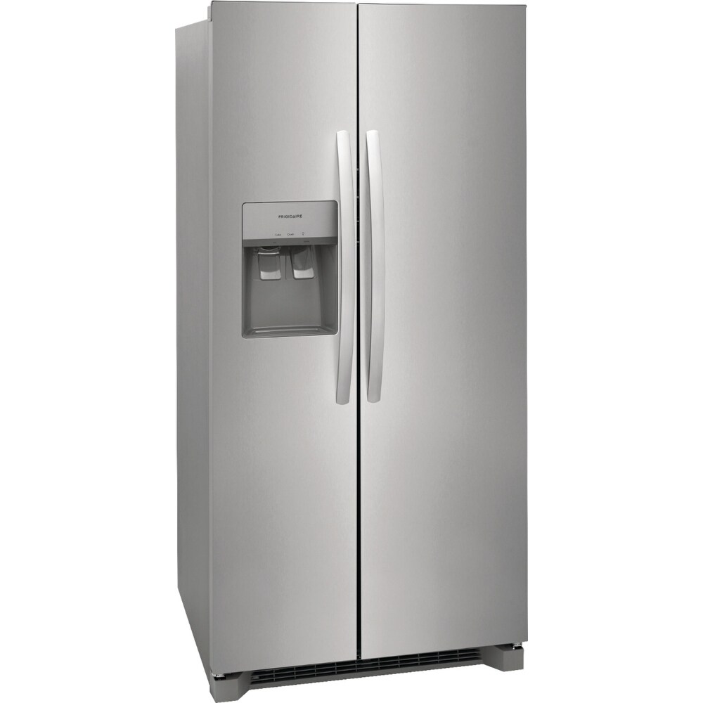 Frigidaire FRSS2323AS 22.3 Cu. Ft. 33 inch Standard Depth Side by Side Refrigerator   Stainless Steel