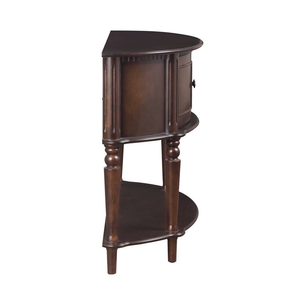 Brown Traditional Entryway Console Table