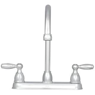 Delta Foundations 2-Handle Standard Kitchen Faucet in Chrome 21987LF