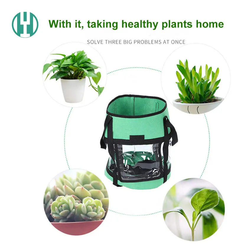 Hyh High Quality Environmental Potato Growing Bags With Transparent Window For Sale