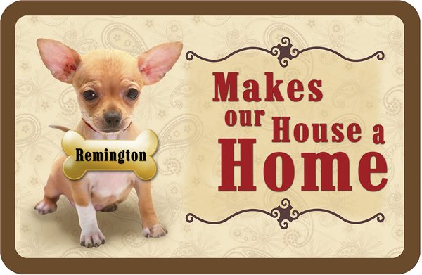 Bungalow Flooring Makes Our House A Home Chihuahua Personalized Floor Mat