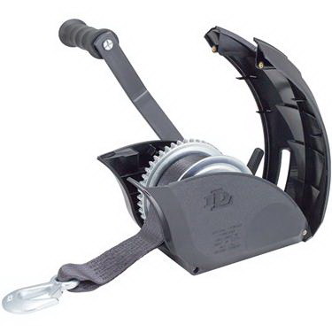 Dutton 17027 Premium 1500 Lb Covered Winch Black