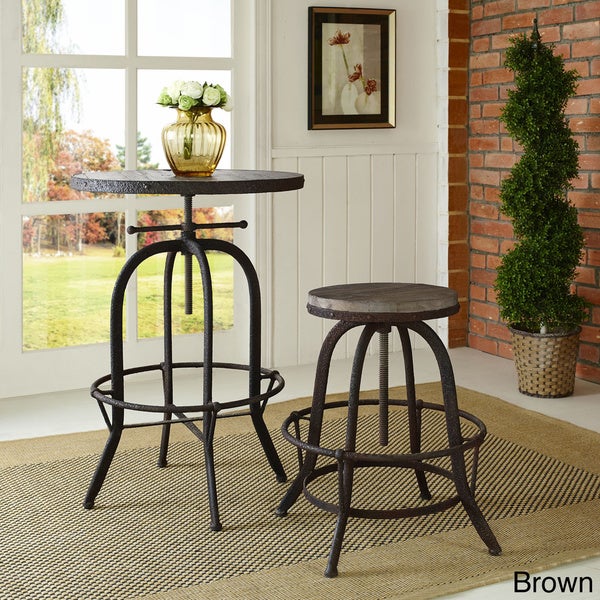 Collect Wood Top Bar Stool