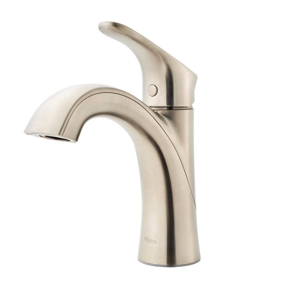 Pfister Weller Single Hole SingleHandle Bathroom Faucet in Brushed Nickel