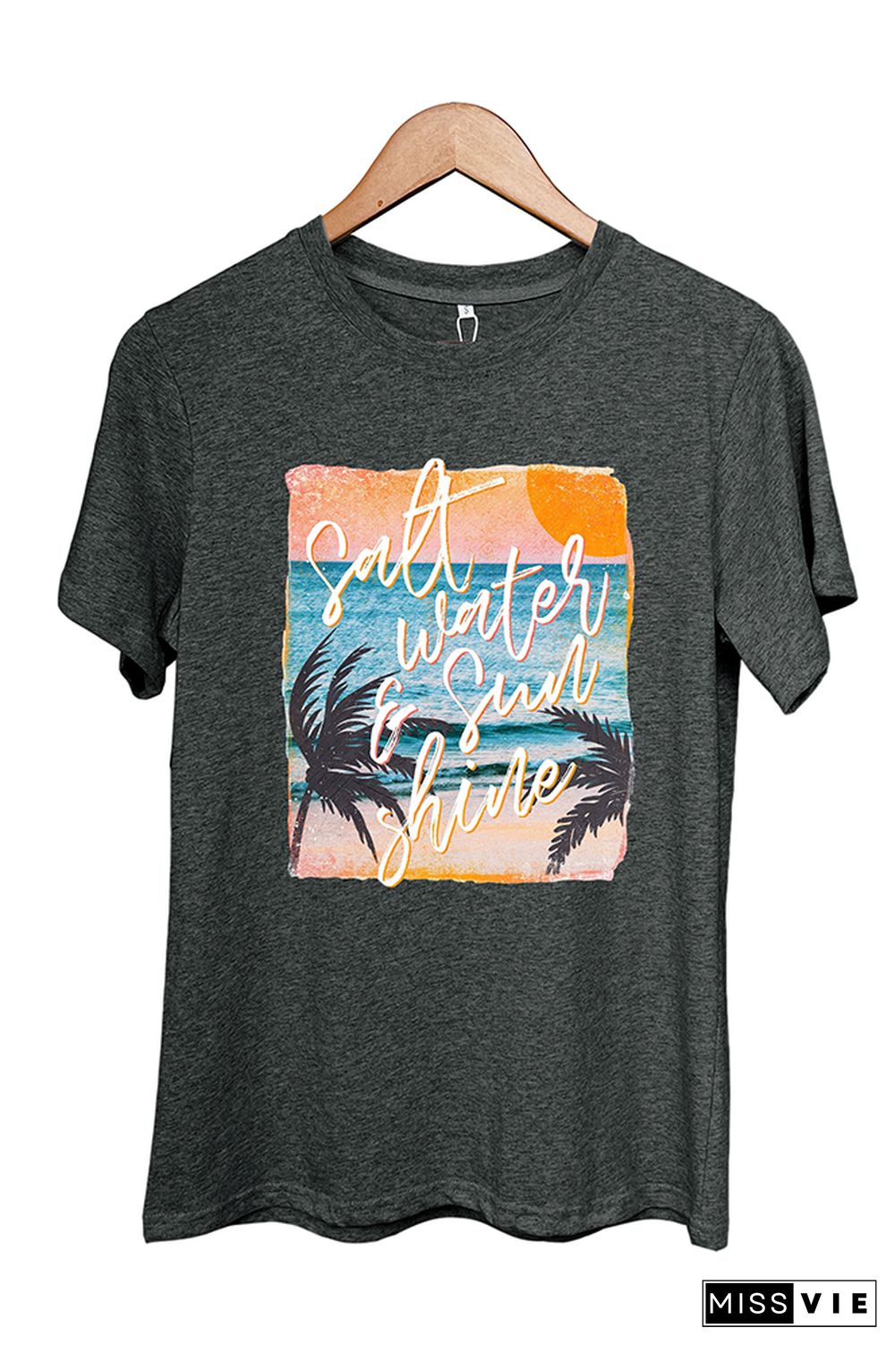 Salt Water & Sunshine Retro Graphic Tee Wholesale