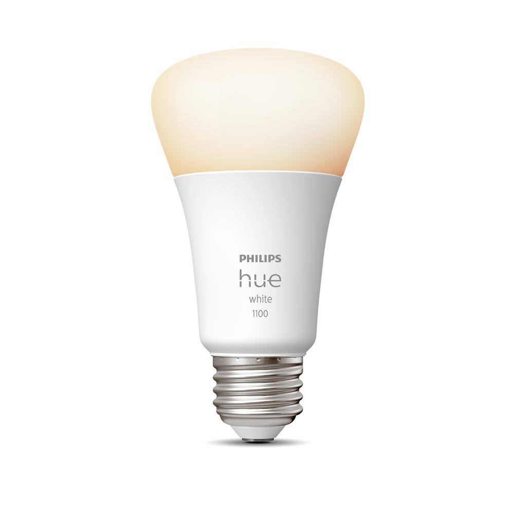 Philips Hue 75-Watt Equivalent A19 Smart LED Soft White (2700K) Light Bulb with Bluetooth (1-Pack) 563007