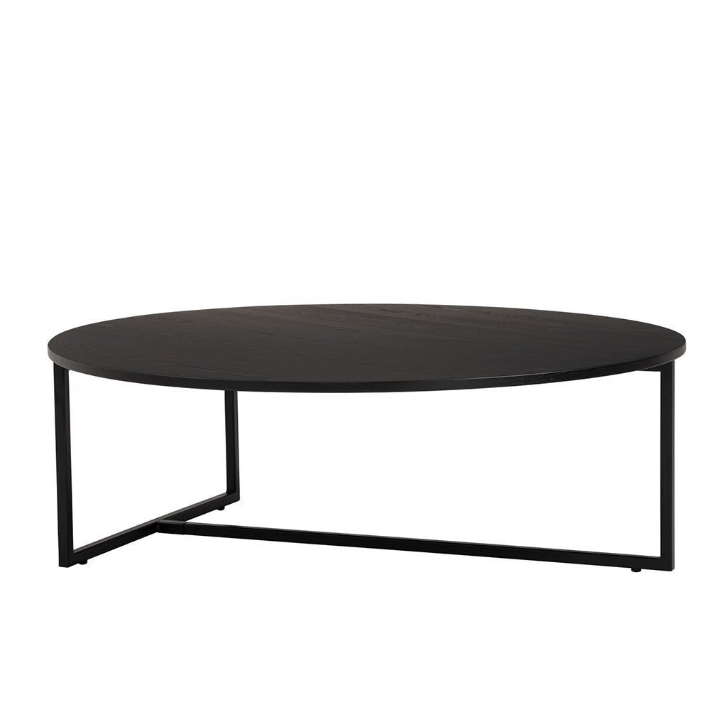 TURNER Round Coffee Table 100cm - Black