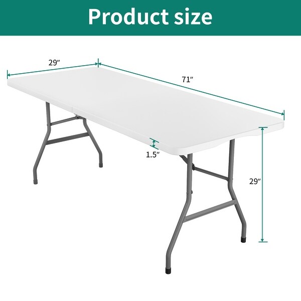 4 - Person 72'' Long Folding Picnic Table -  - 37190932