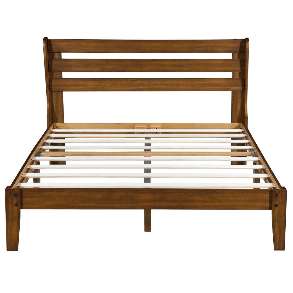 Sleeplanner Full Wood Platform Bed