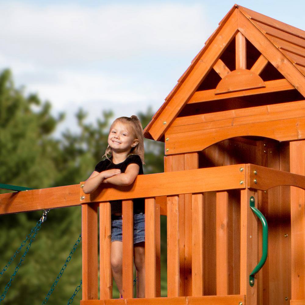 Backyard Discovery Atlantis All Cedar Wooden Swing Set 1608016BCOM