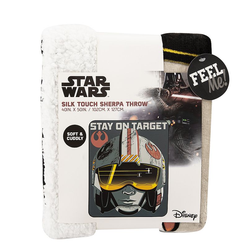 Star Wars Visor View Silk Touch Sherpa Throw