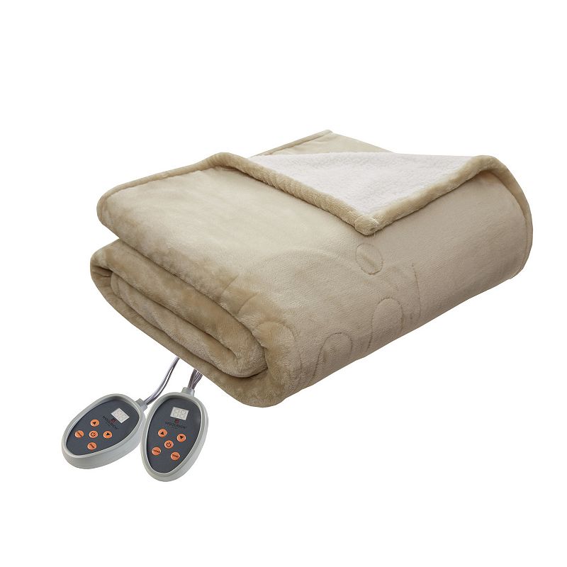 Woolrich Plush to Berber Oversized Heated Electric Blanket