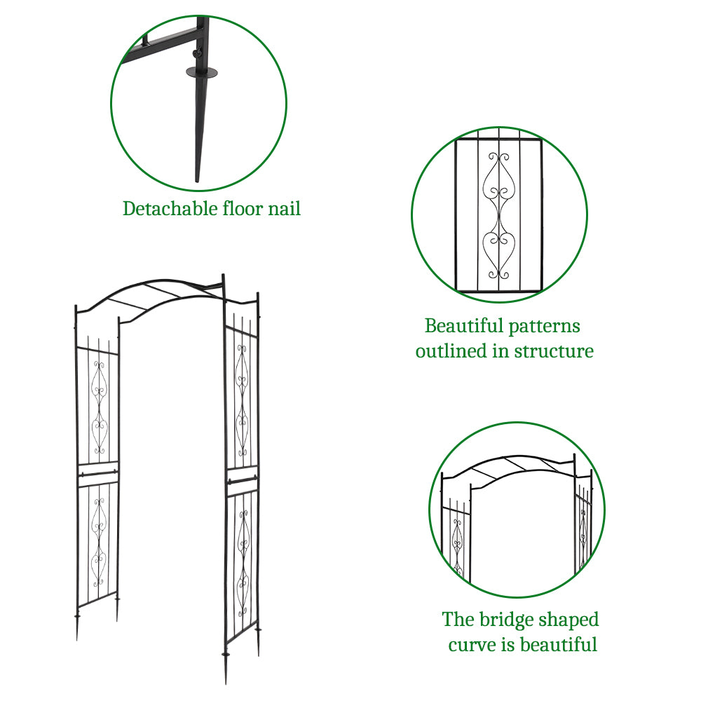 Bridge Roof Wrought Iron Arches Plant Climbing Frame