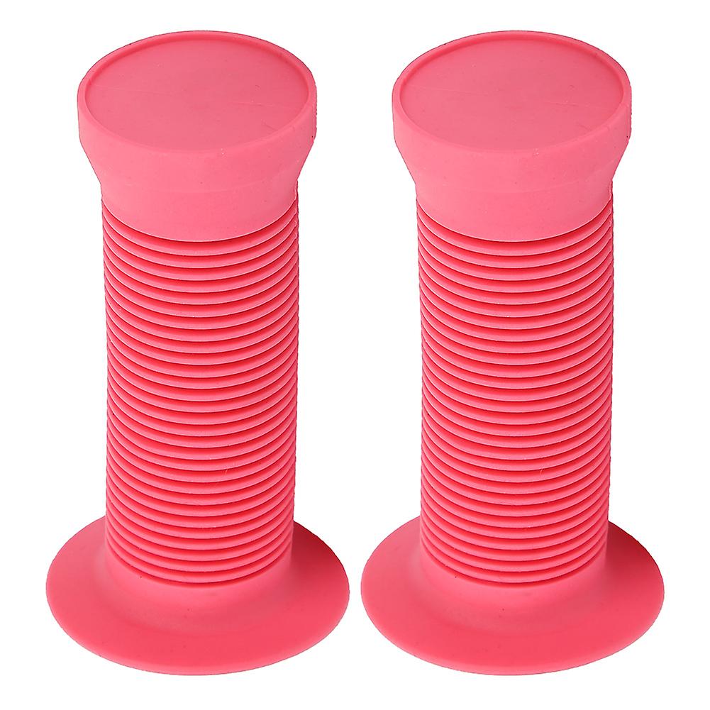 Children's Kids Bike Scooter Handle Bar Anti Slip Grips Bicycle Handlebar Grips(pink)