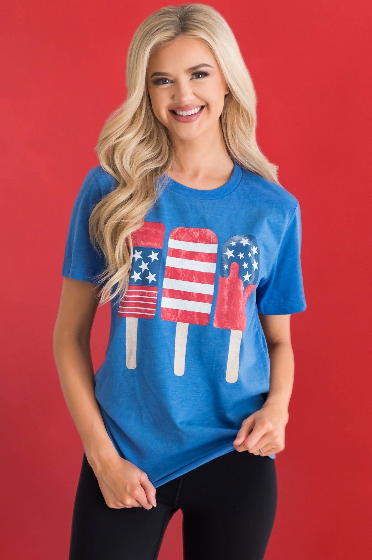 Patriotic Popsicles Modest Graphic Tee