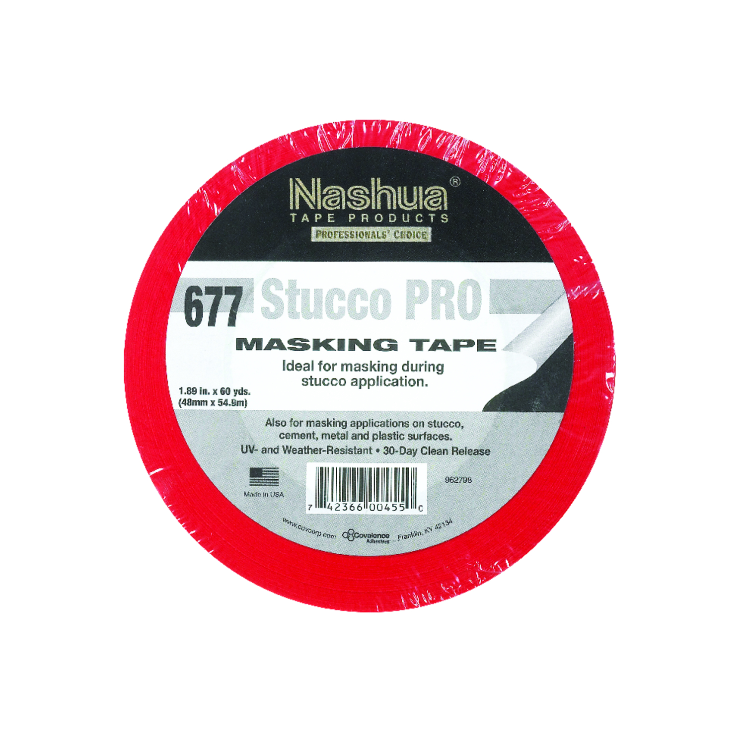 Nashua 1.89 in. W X 60 yd L Red Regular Strength Masking Tape 1 pk