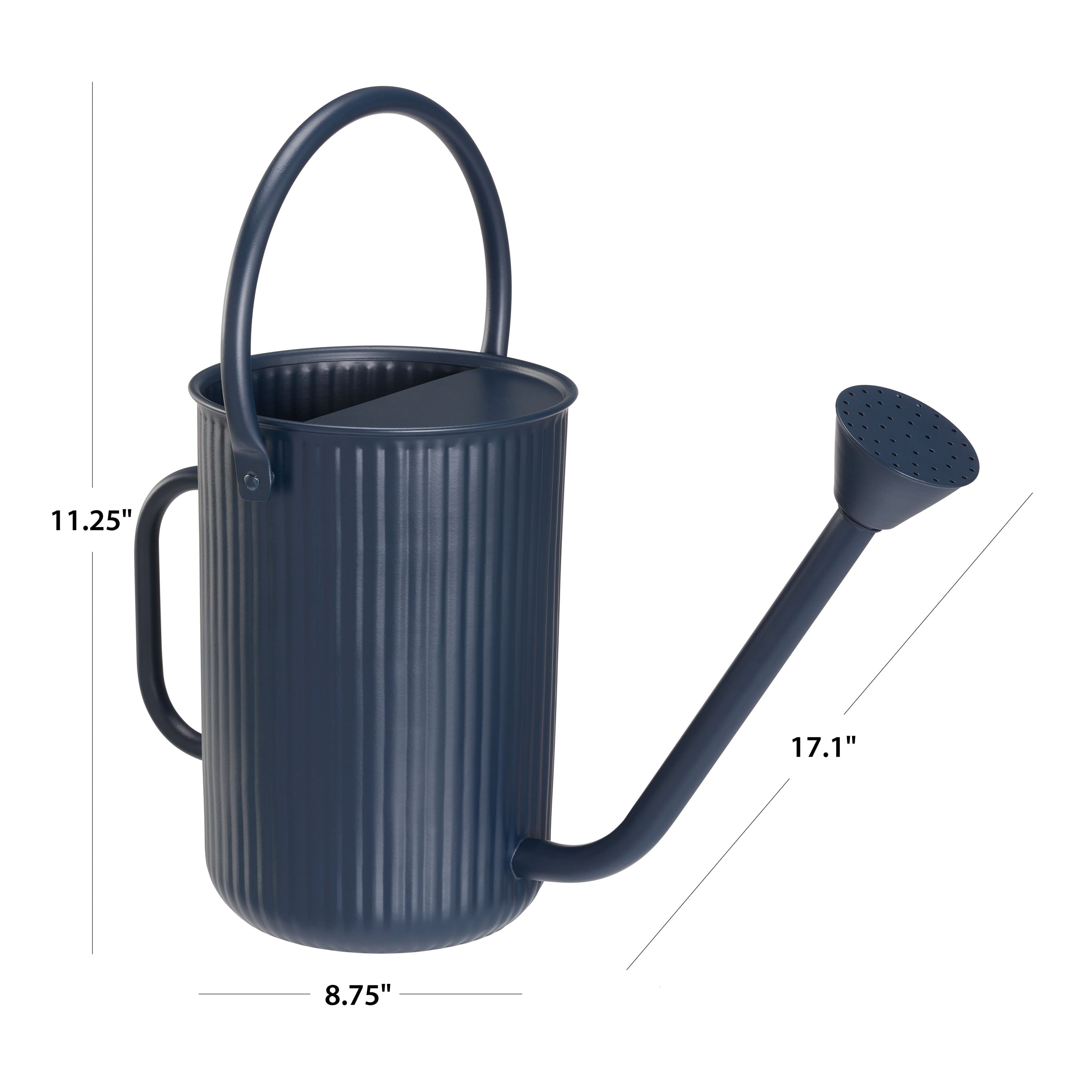 Better Homes & Gardens 1.2 gal Steel Watering Can, Blue Cove