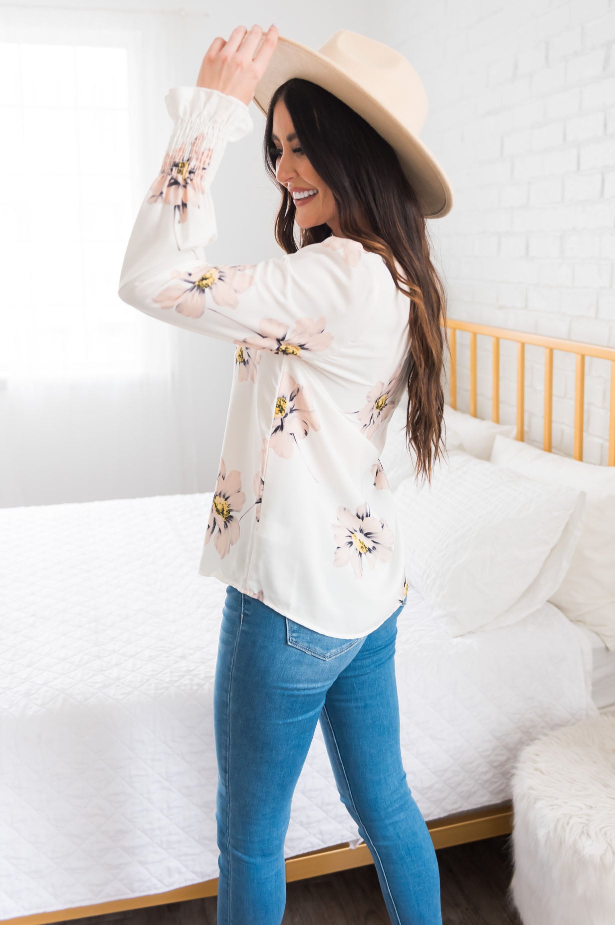 Sunshine and Flowers Modest Blouse