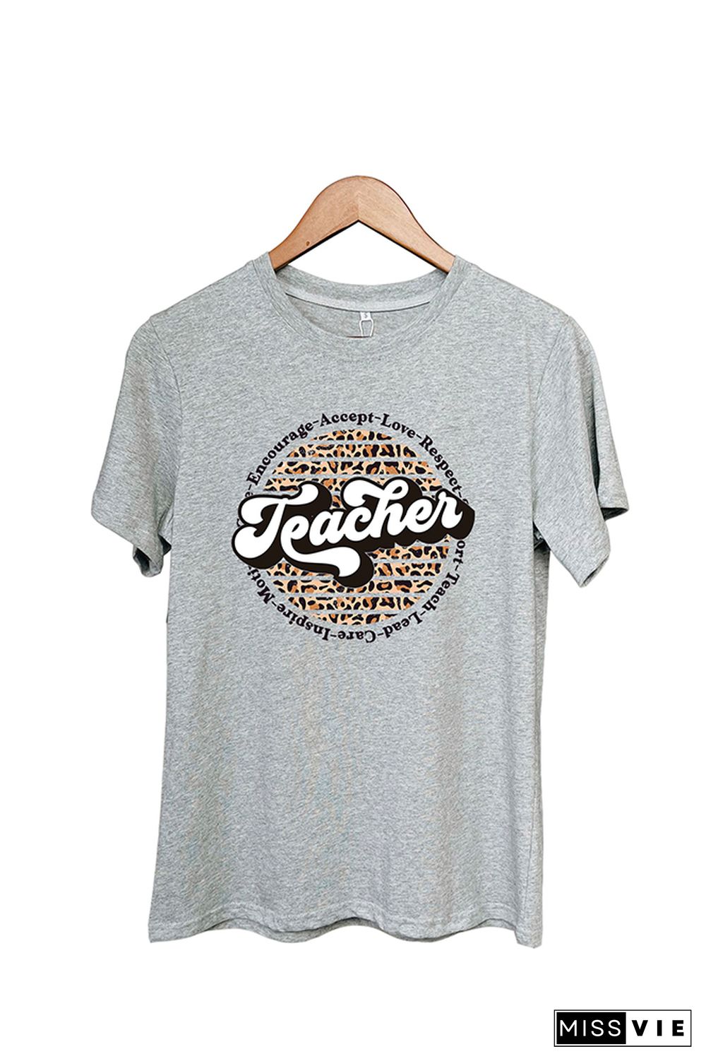 Teacher Circle Short Sleeve Graphic Tee Wholesale